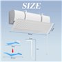 SLTAXAR 90 * 27cm Déflecteur de Vent Pour Climatiseur Réglable Déflecteur Climatisation Deflecteur Climatisation Murale Déflecte