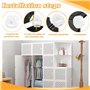 LANSKYLAN 20 Pcs Connecteur en Plastique de Cube Connecteurs Cubiques en Plastique Clip Organisateur Modulaire en Rainure Croisé