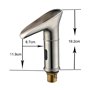 Gangang Robinet Automatique à LED,Robinet de Capteur Cascade Lavabo Infrarouge Froid et Chaud Sans Contact DC 3 Couleurs Changé 