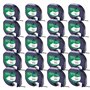 SHUOLEI Plastique Étiqueteuse Compatible avec Dymo Letratag Ruban 91201 S0721610 12mm x 4m Noir sur Blanc Recharge Ruban pour Dy