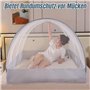 REDKNOT Moustiquaire pliable 190 x 90 x 90 cm - Moustiquaire pop-up pliable rapide et portable - Tente de camping épaisse avec f
