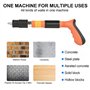 Cloueuse Rivet Gun Avec 120pcs Clou Beton Pistolet à Clous En Acier De Clous Ronds Avec Gants à Lunettes Bouchons D'Oreille Clou