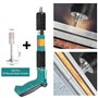 Cloueuse Rivet Gun avec 110 clous ronds,kits de pistolet à ongles en béton,Portable outil à ongles manuel en acier réglable à 5 