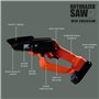 ROTORAZER Mini Chainsaw - Elagueuse - Mini tronçonneuse sans fil, Tronconneuse a Batterie électrique, 21V avec batterie et charg