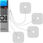 QUEAMBLER 20 Pièces électrodes pour Les électrostimulateurs Réutilisables Snap électrodes pour électrostimulation Musculaire TEN