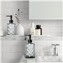 Omtofo 3 Pièces Distributeur Savon Noir, 330ml Distributeur Savon Verre, Distributeur Savon Salle De Bain, avec Entonnoir, Distr