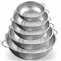 Lot de 5 Passoire Cuisine Inox Micro-PerforéE Avec Poignées Pour égouttage Rapide - Pour PâTes