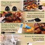 Accessoires pour Air Fryer cosori air fryer 10L Ninja 10.4l, Moule Silicone Air Fryer pour airfryer Ninja, Sans BPA, Réutilisabl