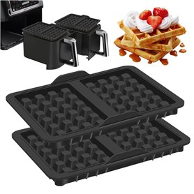 Accessoires pour Friteuse à Air Chaud - Lot de 2 Moules à Gaufres