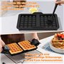 Accessoires pour Friteuse à Air Chaud - Lot de 2 Moules à Gaufres, Inclus Pince en Silicone et Pinceau à Huile pour Ninja Af400E