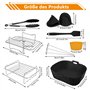 Accessoires pour friteuse à air chaud Russell Hobbs - 2 compartiments - 9 l - Moule en silicone - Accessoire pour friteuse à air