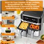 Accessoires pour friteuse à air chaud Russell Hobbs - 2 compartiments - 9 l - Moule en silicone - Accessoire pour friteuse à air