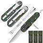 POFIBO Couverts de Camping 3PCS