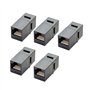 HJIAMA 5 pièces Coupleur RJ 45 Cat 6 Prise Ethernet