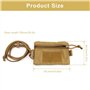 HJIAMA Sacoche Outils Ceinture, Nylon Ceinture à Outils avec Lanière, Ceinture Porte Outil Marron Clair, Sac de Ceinture pour Ra