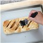 Pinceau à pâtisserie MoNiRo en set de 2 avec brosse en silicone – pinceau de rôtisserie haute qualité – pinceau de cuisine pour 