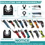 Outil Multifonction Lame de Scie Oscillante, 13pcs Lame Outil Multifonction Oscillants Universelle Accessoires Kit Compatible po