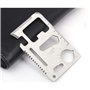 Xinlie 2 Pièces Carte Multifonction de Survie 11 en 1 Outil Multifonction au Format de Carte de Crédit Outil Extérieure Multipur
