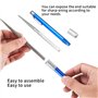 Aiguiseurs de Couteaux, Diamant Affûtage Pierre Stylo Bâton Portable, Poche Diamant Sharpener Affûtage Type Affûteur Outil pour 
