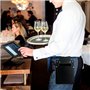 Sac de Serveur pour iPad Mini ou tablette. Serveur du Futur Accessoires étui en Canvas Noire pour Serveurs Ceinture Café Bar Res