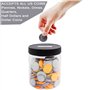 Mczcent Petite Tirelire-4 PACK, Petit Tirelires Transparente Plastique pour Pièces de Monnaie, Peu Mini Tire Lire Piggy Coin Mon