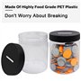 Mczcent Petite Tirelire-4 PACK, Petit Tirelires Transparente Plastique pour Pièces de Monnaie, Peu Mini Tire Lire Piggy Coin Mon