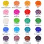 16000 Pièces Perles de Graines de Verre 20 Couleurs 2 mm Perles de Poney d'argent Petites Perles d'Espacement en Boîte de Récipi