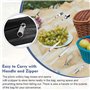 LANSKYLAN 13 Pcs Vaisselle Pique Nique Portable Kit Vaisselle Camping 2 Personnes Couverts Camping Inox Ensemble de Vaisselle d'