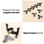 Lot de 8 protections d'angle de style antique avec vis, protection de coin d'armoire, protection de bord pour boîtier en bois, s