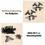 Lot de 8 protections d'angle de style antique avec vis, protection de coin d'armoire, protection de bord pour boîtier en bois, s