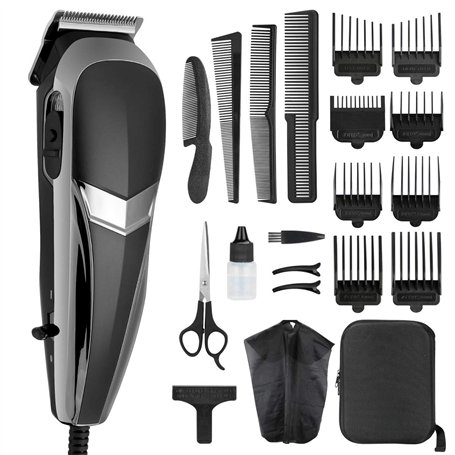 Tondeuse Barbe Homme Cheveux Electriques EU 220V (Noir)