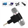 5 mm plaqué Or Mini Microphone stéréo Micro d'enregistrement léger pour enregist