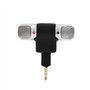 VBESTLIFE Mini Microphone pour PC, fiche Jack 3,5 mm plaqué Or Mini Microphone stéréo Micro d'enregistrement léger pour enregist