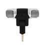 VBESTLIFE Mini Microphone pour PC, fiche Jack 3,5 mm plaqué Or Mini Microphone stéréo Micro d'enregistrement léger pour enregist