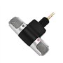 VBESTLIFE Mini Microphone pour PC, fiche Jack 3,5 mm plaqué Or Mini Microphone stéréo Micro d'enregistrement léger pour enregist