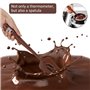 Fdit - Spatule thermomètre - Transparent - A affichage numérique pour le chocolat, les crèmes, les sauces, les confitures et les