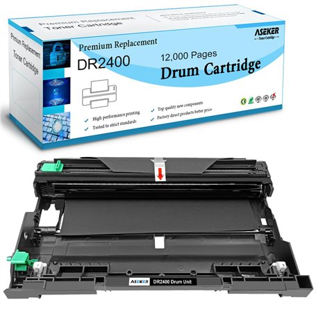 Tambour DR2400 DR-2400 Compatible avec TN-2420 pour Brother HL-L2310D HL-L2350DW HL-L2370DN HL-L2375DW DCP-L2510D DCP-L2530DW DC