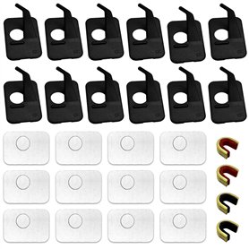 12 Pièces Tir à l'arc Repos avec 4 Pièces Bowstring Nock Point Accessoires de Tir à l'arc