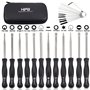 Biuhpa Set de 12 Outils de Réglage de Carburateur Réglage Tronçonneuse Tournevis Reglage Carburateur Tronconneuse 2 Temps Tourne