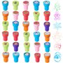 THE TWIDDLERS 36 Tampons Auto-Encreurs de Noël pour Enfants - Calendrier de l'Avent