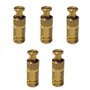 Piton Douille Escamotable - pour Fixation bâche Couverture de Piscine sur Plage béton ou dallage - Alu/INOX - Lot de 5 pièces -