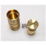Piton Douille Escamotable - pour Fixation bâche Couverture de Piscine sur Plage béton ou dallage - Alu/INOX - Lot de 5 pièces - 
