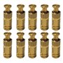 Piton Douille Escamotable - pour Fixation bâche Couverture de Piscine sur Plage béton ou dallage - Alu/INOX - Lot de 10 pièces -