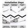 Jeu de Scie Cloche Beton avec 350 mm est SDS Plus Poignée Barre de Connexion avec 30 40 50 mm Trepans pour Beton pour Percer Des