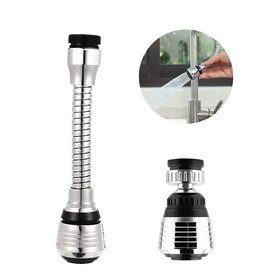 ROOBZE Combinaison longue et courte Douchette Robinet Cuisine 2 Pièces Rallonge Robinet Cuisine robinet pivotant à 360 ° tête de
