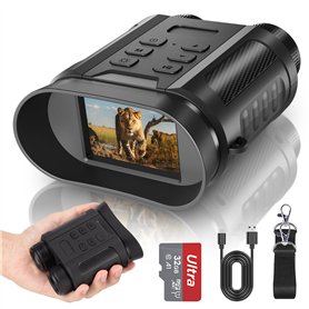 Coolifepro 4K 48MP Jumelle Vision Nocturne Infrarouge avec Batterie Rechargeable de 2500mAh