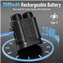 Coolifepro 4K 48MP Jumelle Vision Nocturne Infrarouge avec Batterie Rechargeable de 2500mAh, Zoom numérique 8X, 7 Niveaux Jumell
