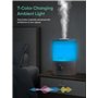 FOHERE Humidificateurs pour la chambre à coucher, humidificateur ultrasonique à remplissage par le haut de 3.2L à brume froide p