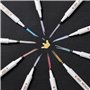 Lypumso Marqueurs Métalliques Feutres, 10 Couleurs Stylo Metallique Paillette à Brosse Douce 1-2mm pour Scrapbooking, Peintures,