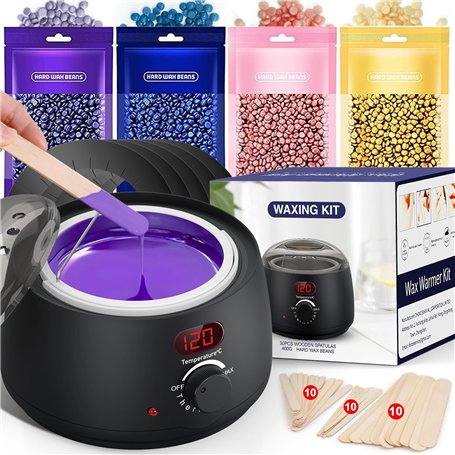 Chauffe Cire Epilation aves LED Écran
